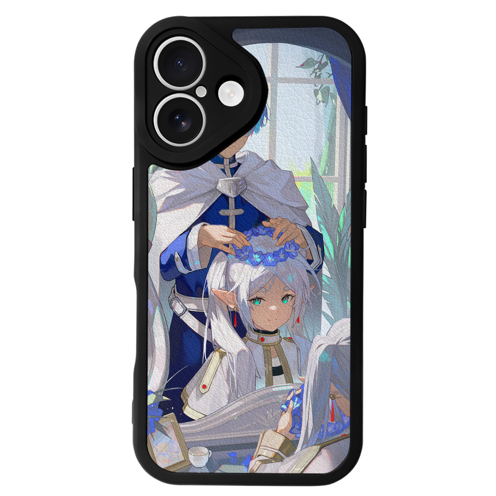 （画像用） 葬送のフリーレン Frieren 【iPhone 16シリーズ対応】シリコンスマホケース（レザー調） 材質：シリコン
